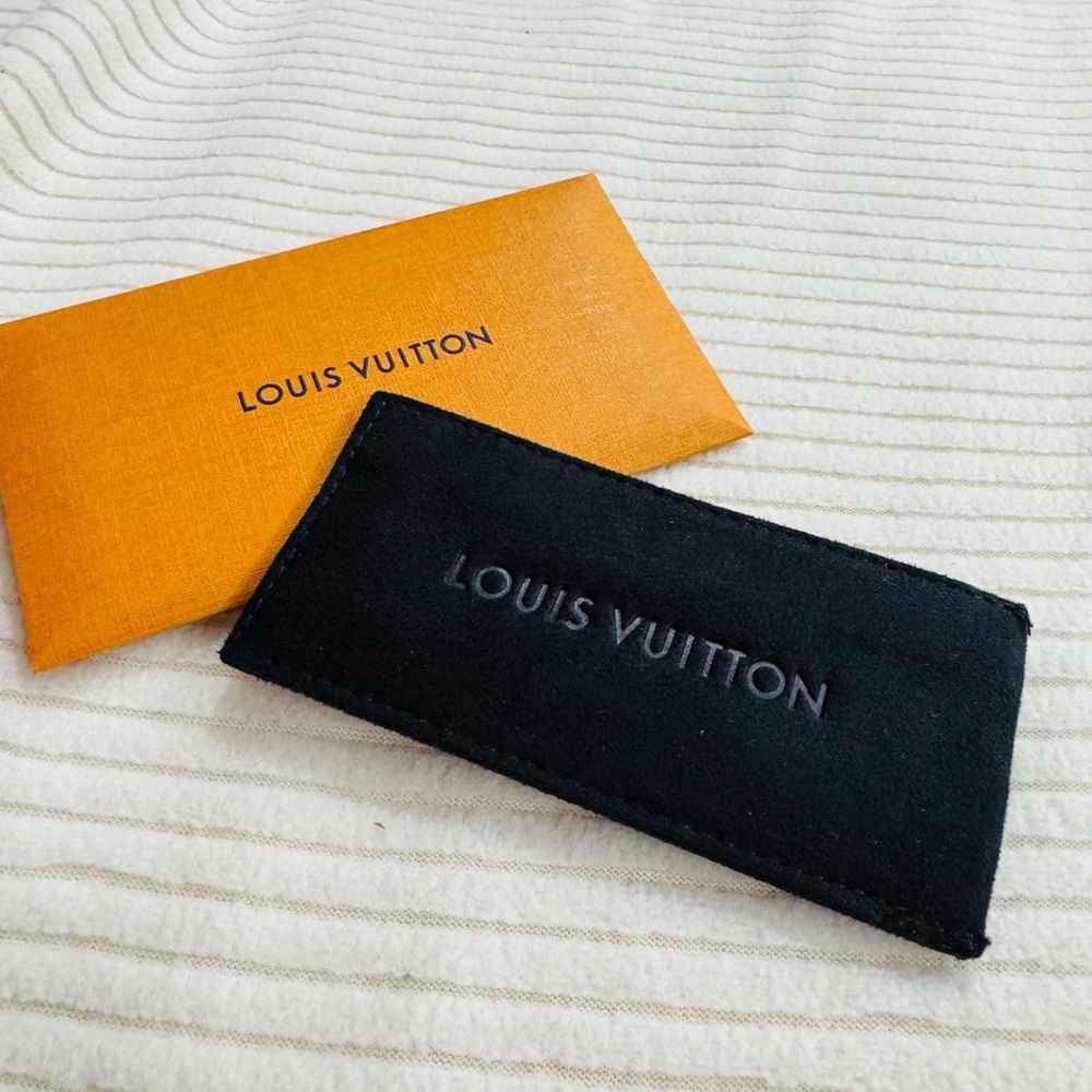 Louis Vuitton Black Suede like Lipstick Holder Sleeve New